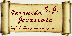 Veronika Jovašević vizit kartica